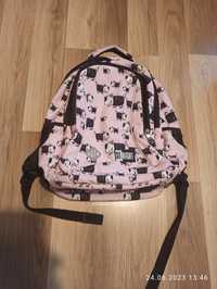 Plecak szkolny różowy z psami