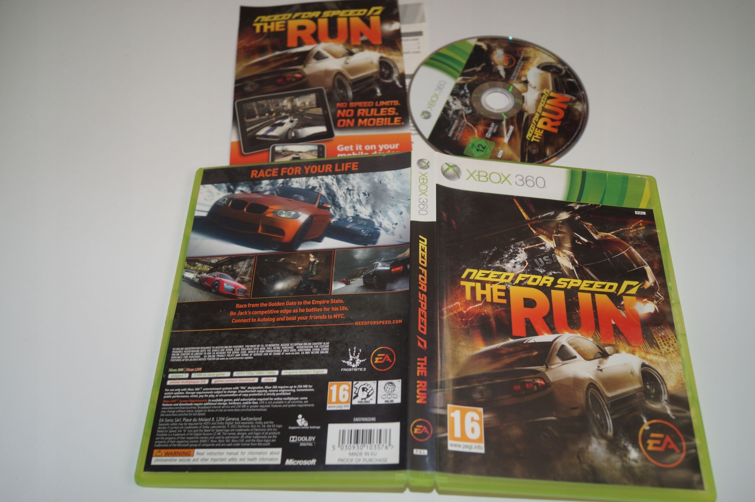 Need For Speed The Run Microsoft Xbox 360