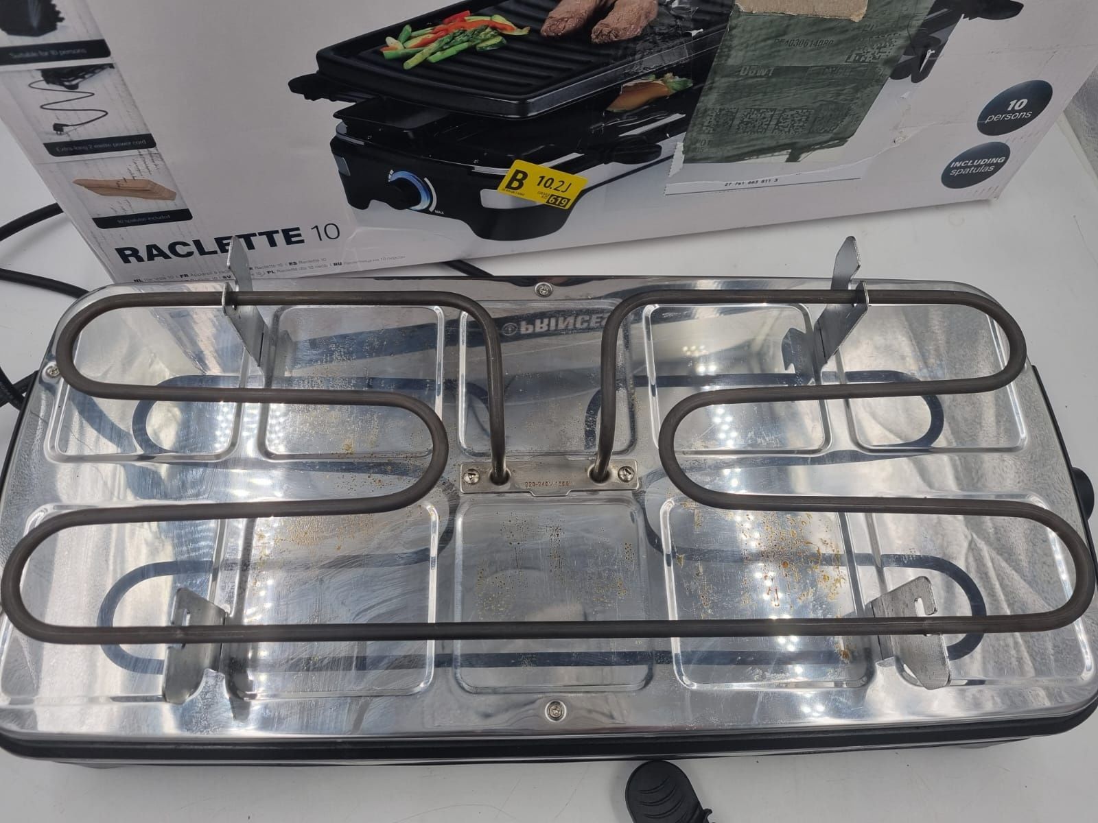 Princess grill elektryczny raclette XXL, 162650