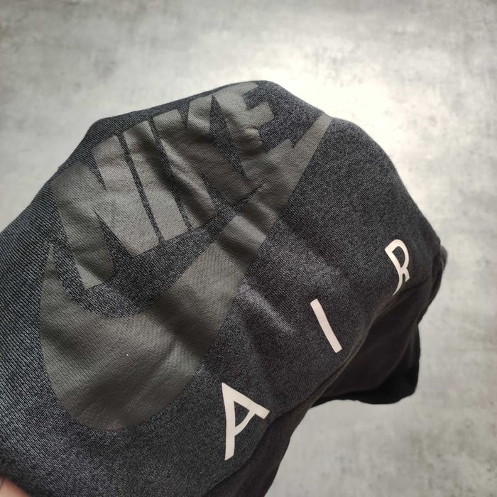 MĘSKA Bluza Hoodie Czarna Nike AIR z Kapturem Bawełna Duże Logo sport