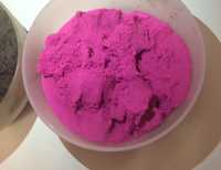 Кинетический песок Kinetic Sand  розовый с блестками набор формочек