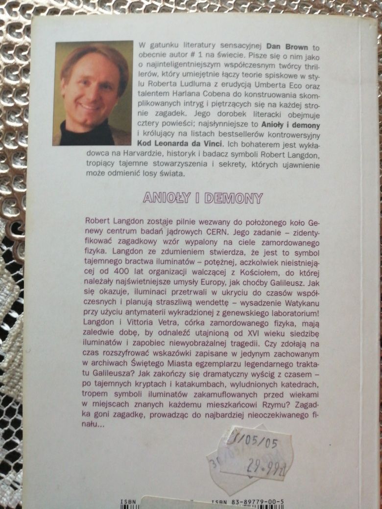 Anioły i demony, Dan Brown