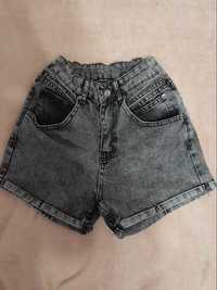 Сірі джинсові короткі дитячі шорти