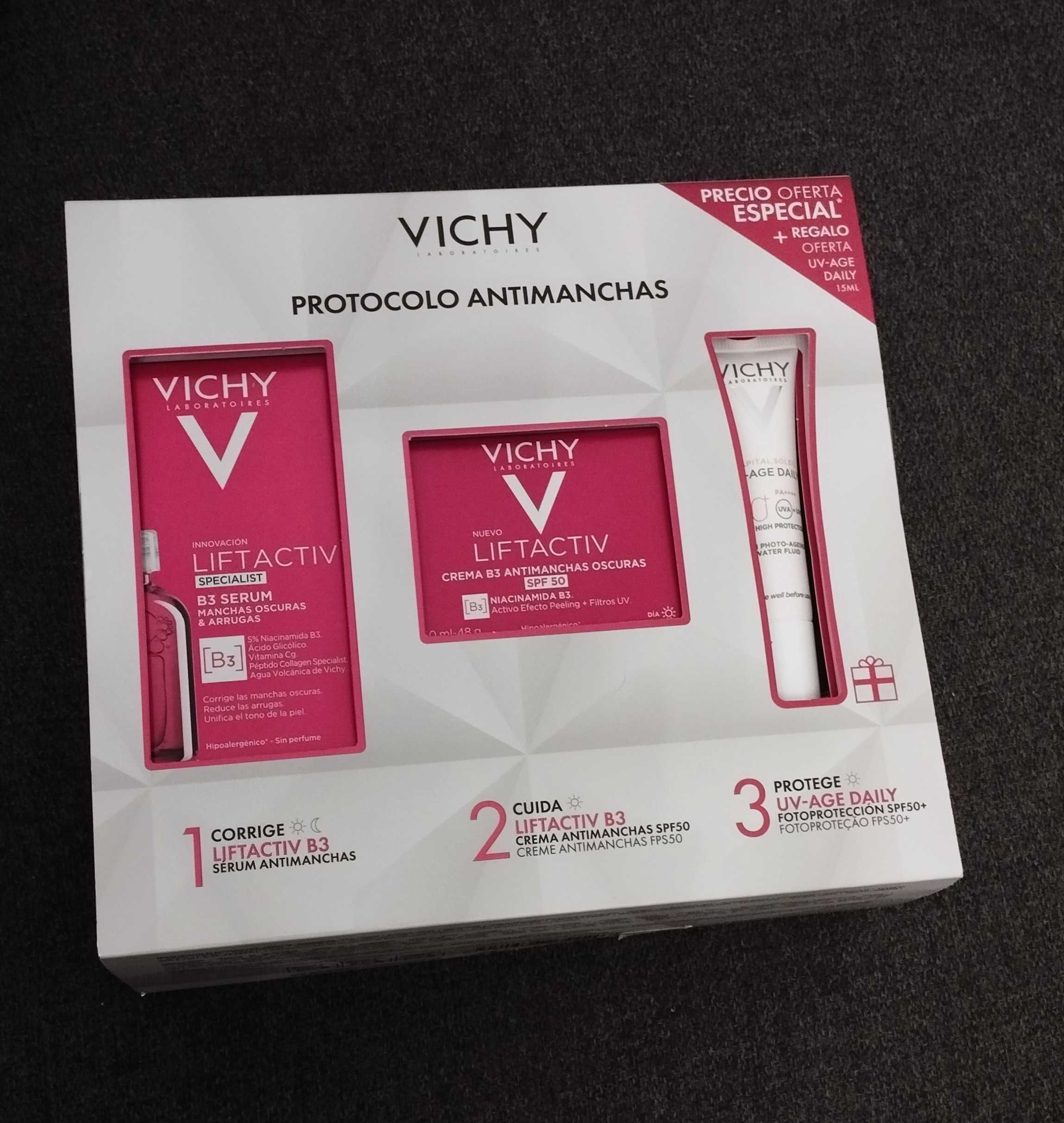 VICHY LIFTACTIV B3 CREME+SP B3 Sérum+ Fotoprotetor SPF50+ 15ml.