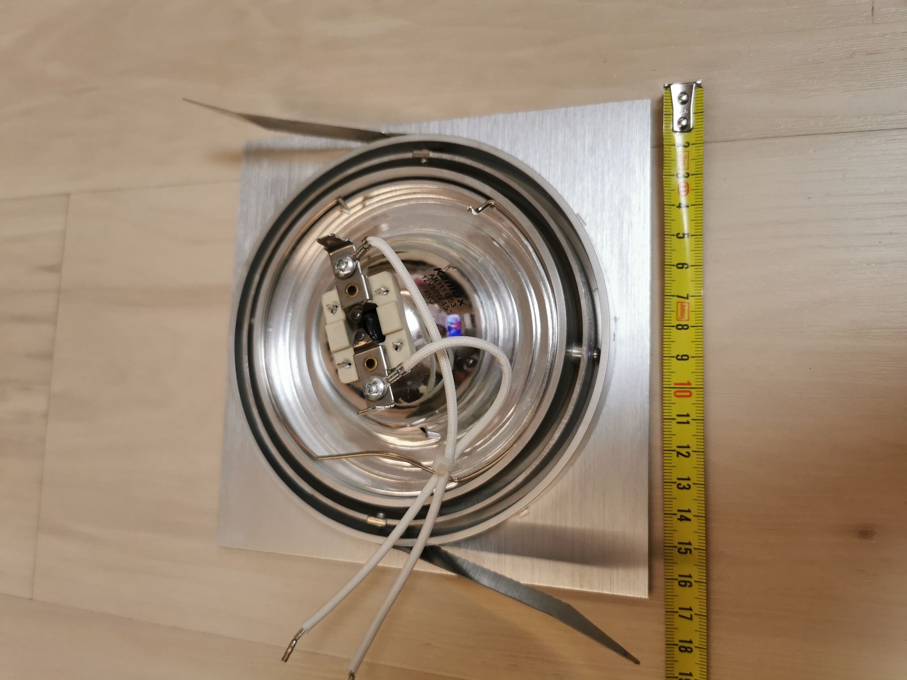 Oczko stropowe Siro 1 AZ0767 kwadratowa oprawa aluminium + halogen 50W