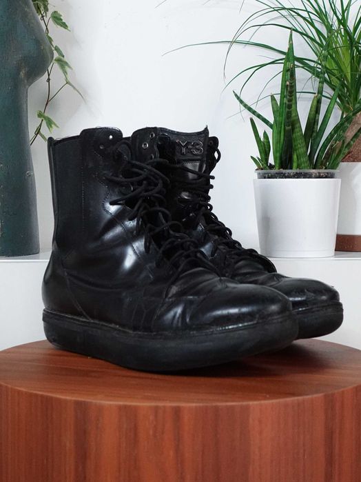 Y-3 Yohji Yamamoto skórzane buty męskie, rozmiar 45, używane, designer