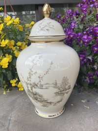 Amfora wazon Bavaria Seltmann kremowa porcelana
