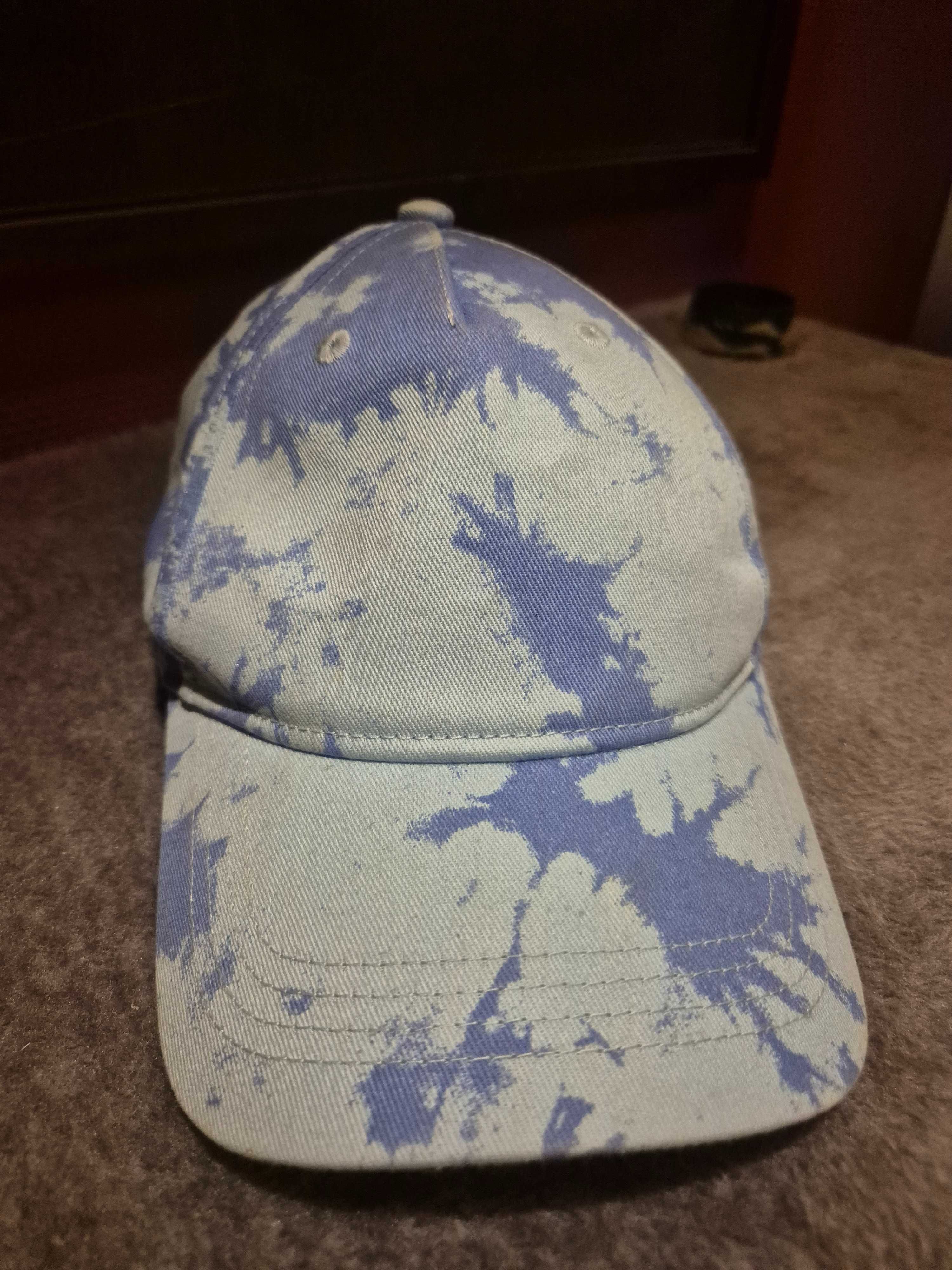 Czapka z daszkiem H&M błękitna, niebieska