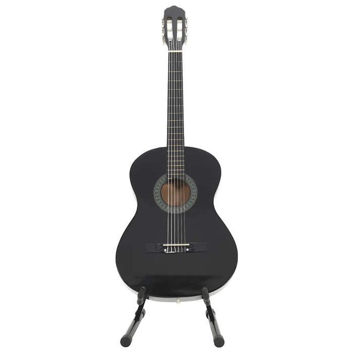 12-Częściowy Zestaw Z Gitarą Klasyczną, Czarny, 4/4, 39"