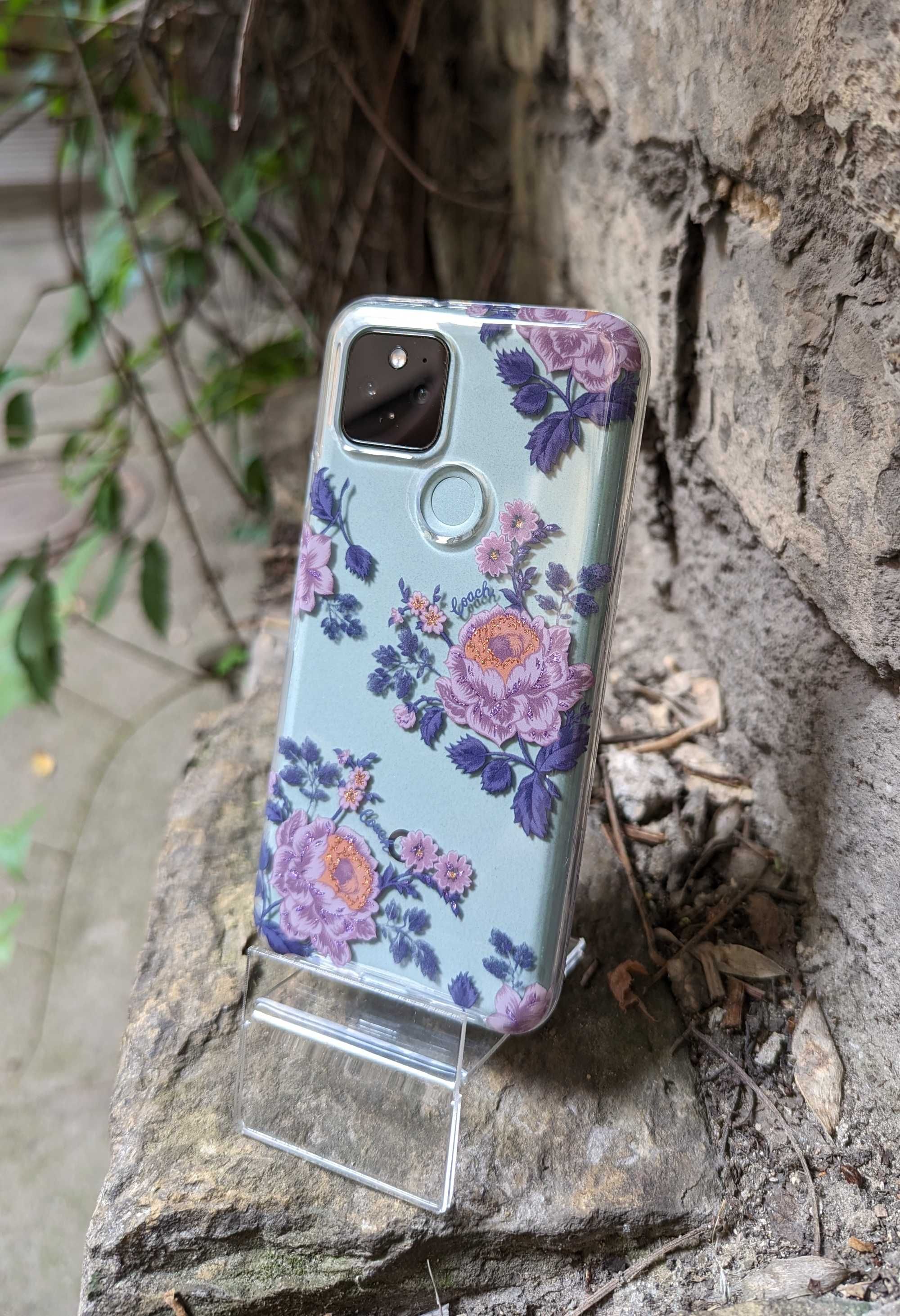 Чохол для Google Pixel 5 - Coach Moody Floral Clear жіночий чехол