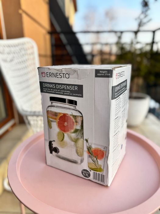 Słoik 5l NOWY z kranikiem kranem dozownik napoju Lidl ernesto Ikea