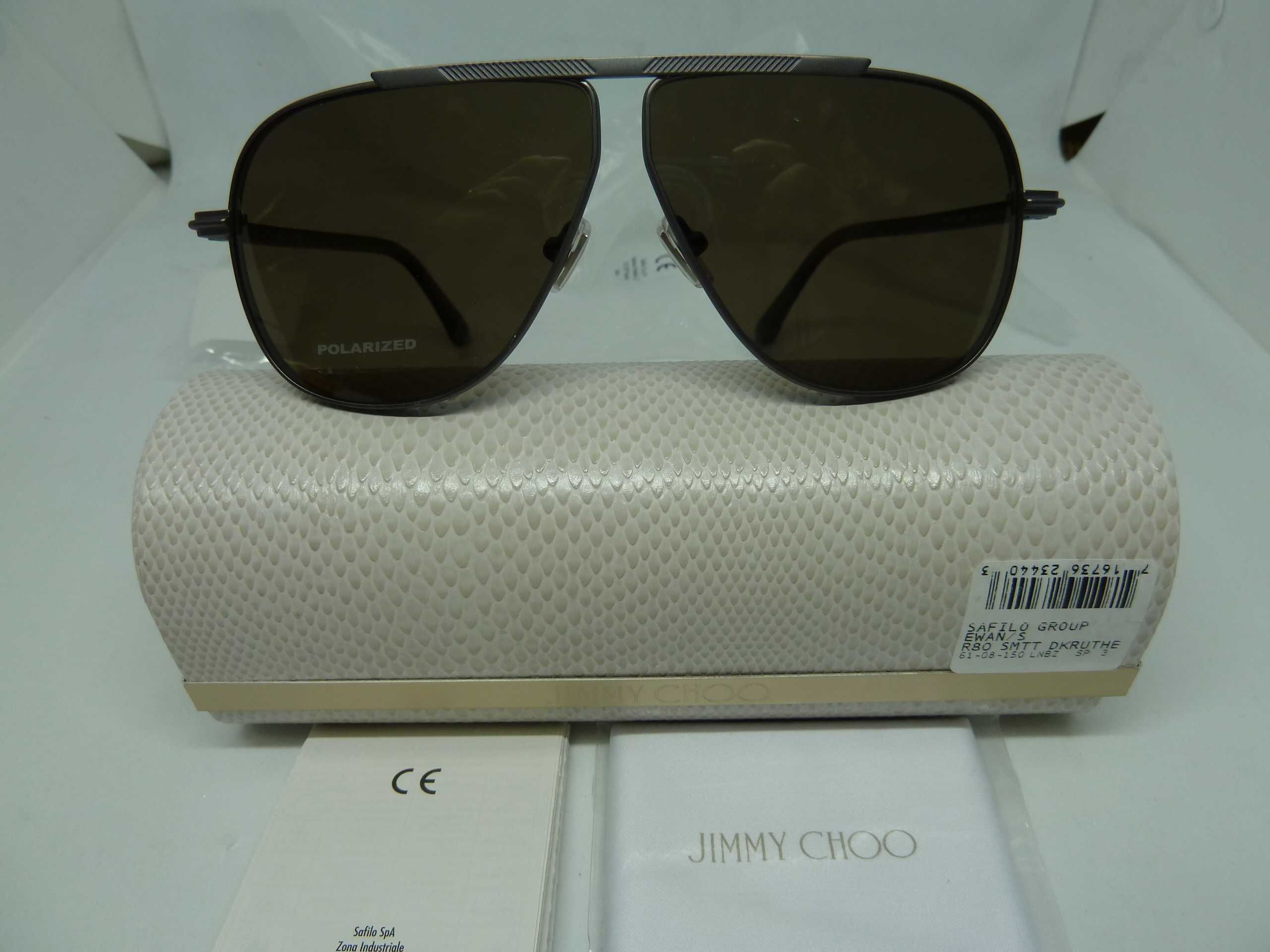 Óculos de sol Jimmy Choo 61-8-150 Titanium Polarized