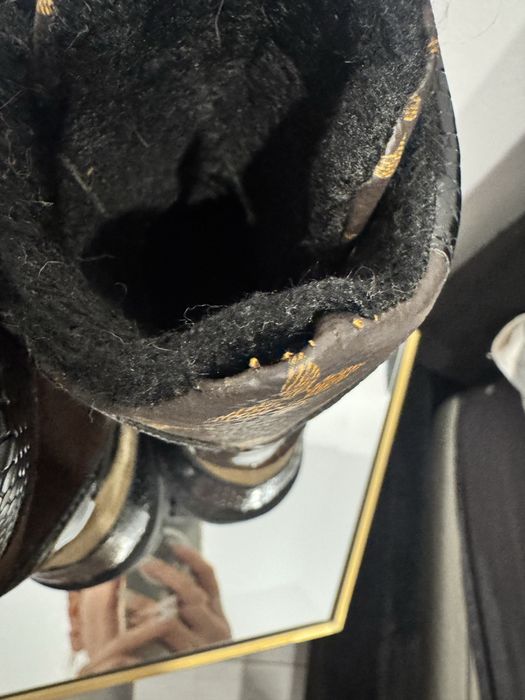 Botki trapery w stylu Louis Vuitton