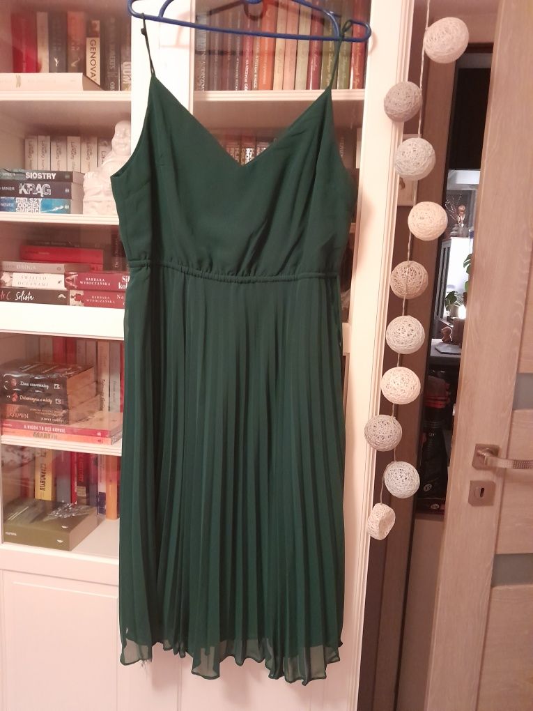 Sukienka butelkowa zieleń rozmiar 46 jak nowa