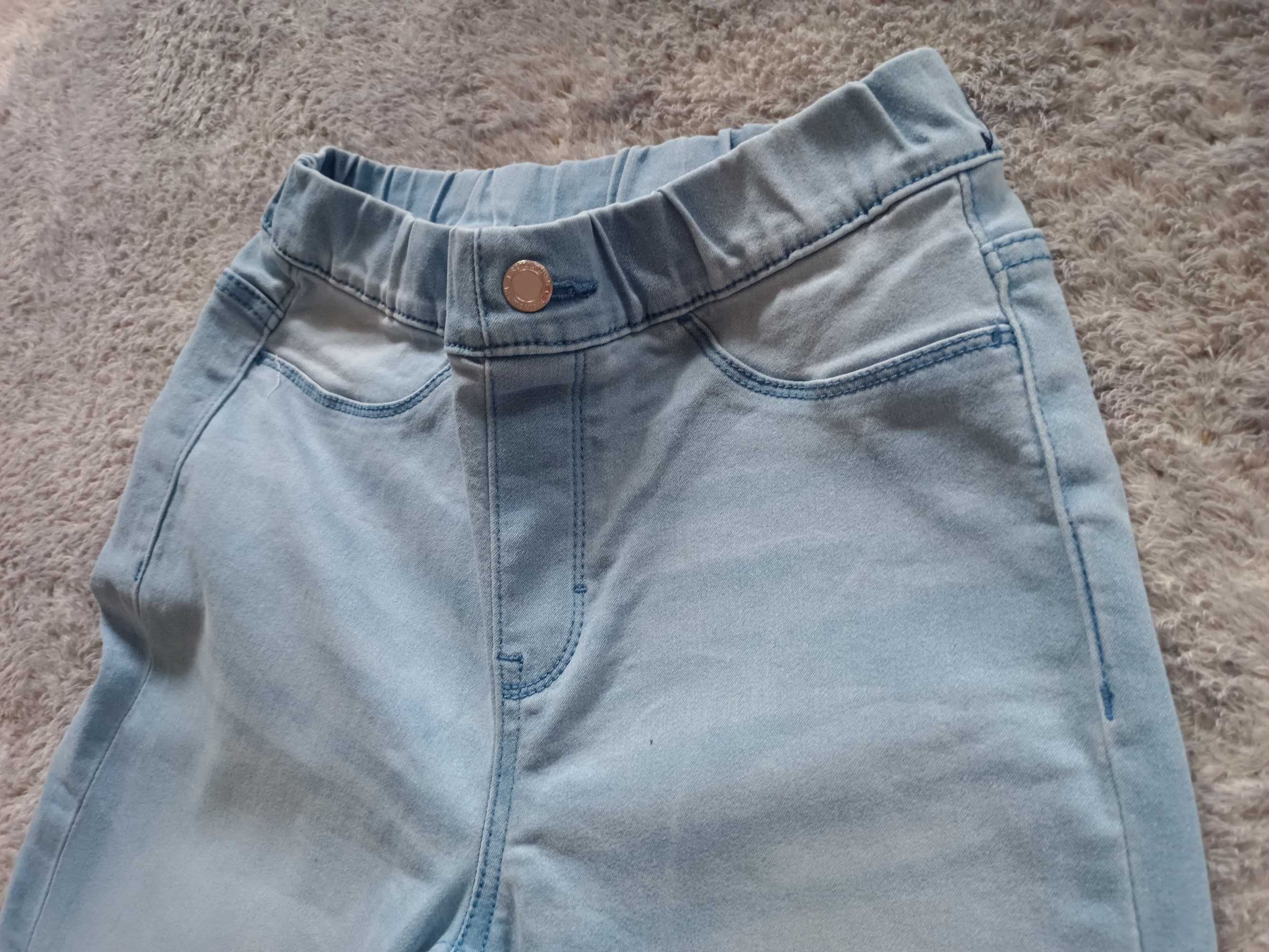 Jegginsy blue Esmara 36,s miękki jeans, dopasowują się do figury