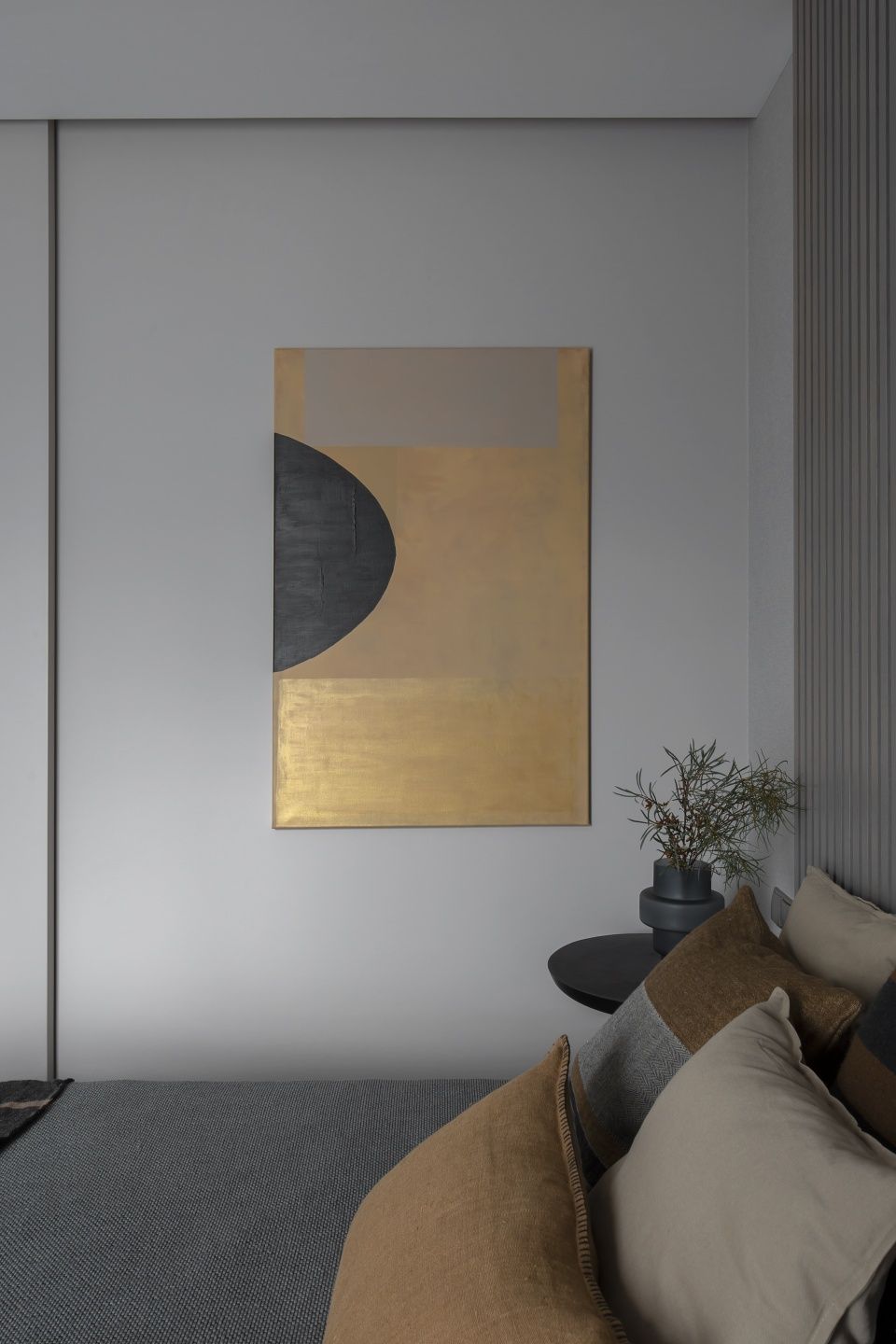 Obraz akrylowy abstrakcja miodowo złoty 120x80cm