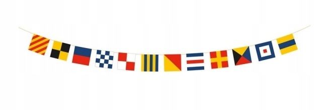Kod flagowy sygnałowy MCS flagi morskie girlanda