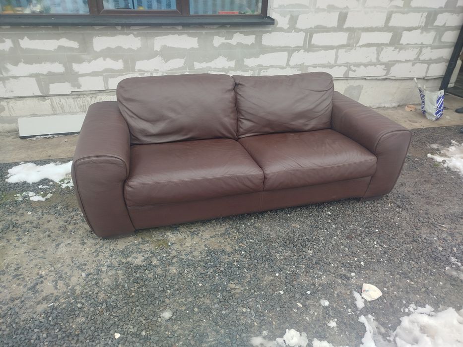 Шкіряний диван, натуральної шкіри! Доставка!