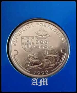 Portugal - Moeda 200$00 Vasco da Gama 1998