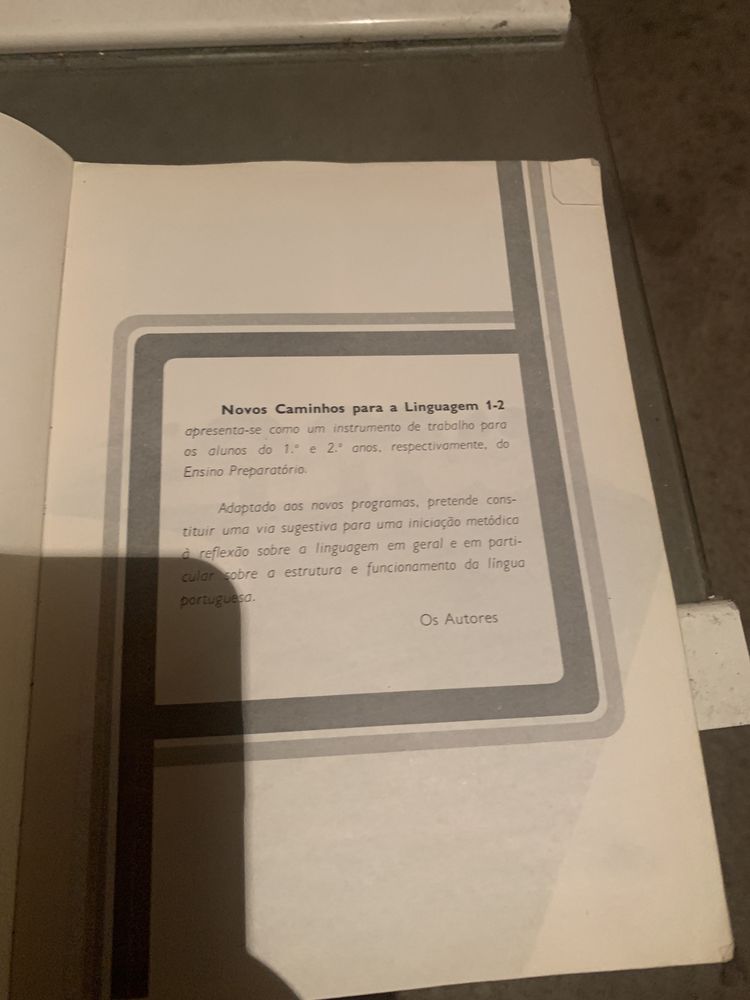 “Novos caminhos para a linguagem 1-2” da Porto Editora