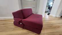 Fotel rozkladany 15cm materac,sofa, pufa, kanapa