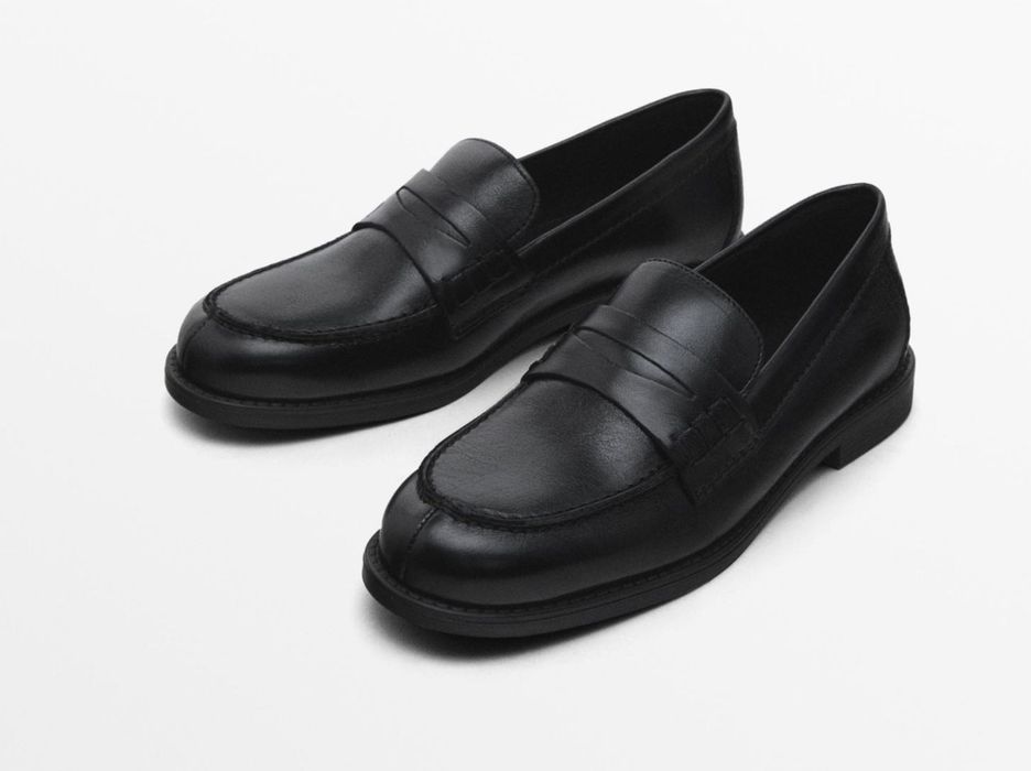 Лофери Massimo Dutti натуральна шкіра р. 36