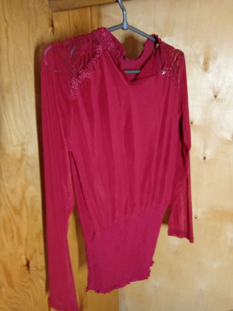 Блузка сіточка вишнева жіноча