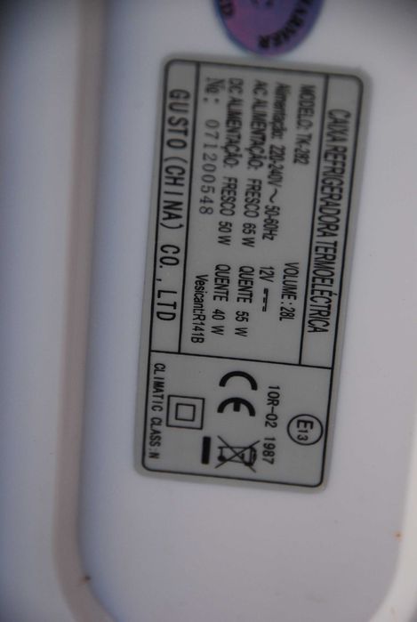 Caixa Fefrigeradora Termoeléctrica