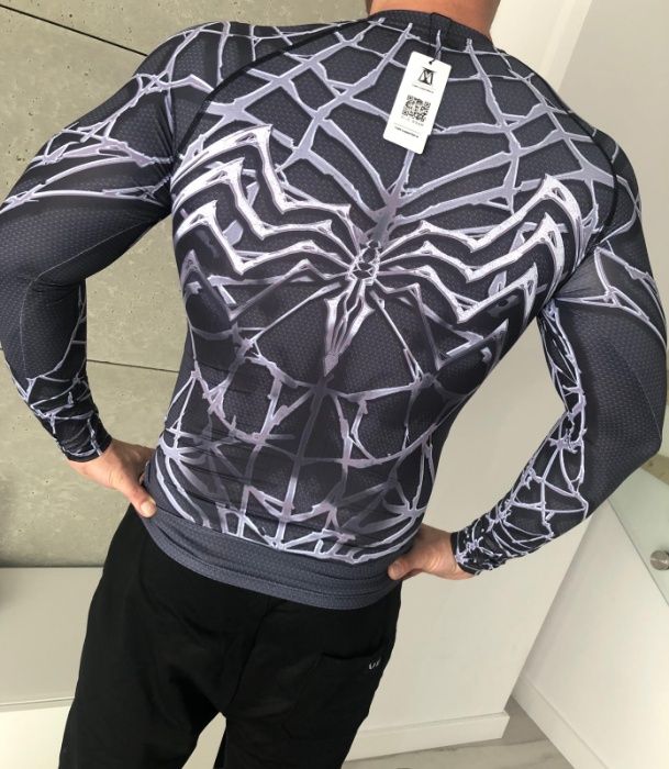 Koszulka Termoaktywna Venom NA SIŁOWNIE Spider-man długi rękaw roz. XL