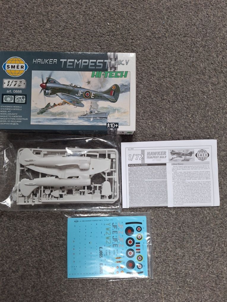 Smer samolot Hawker Tempest 1:72
