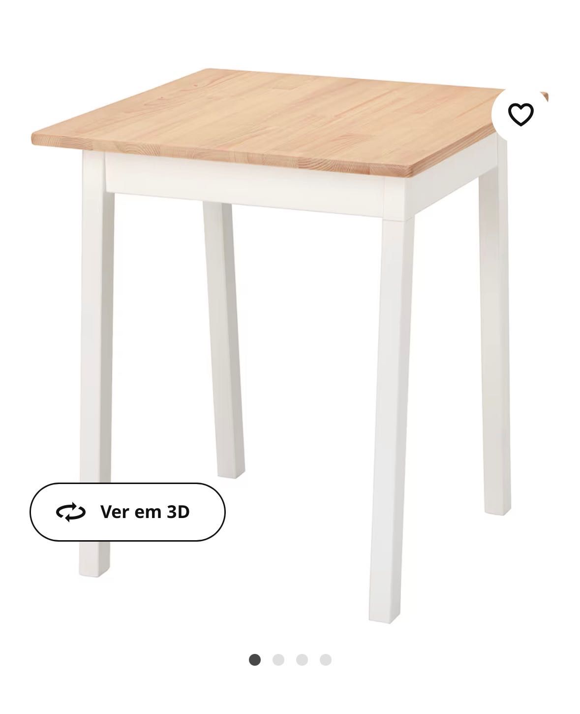 Mesa, castanho claro c/velatura/velatura branca IKEA
