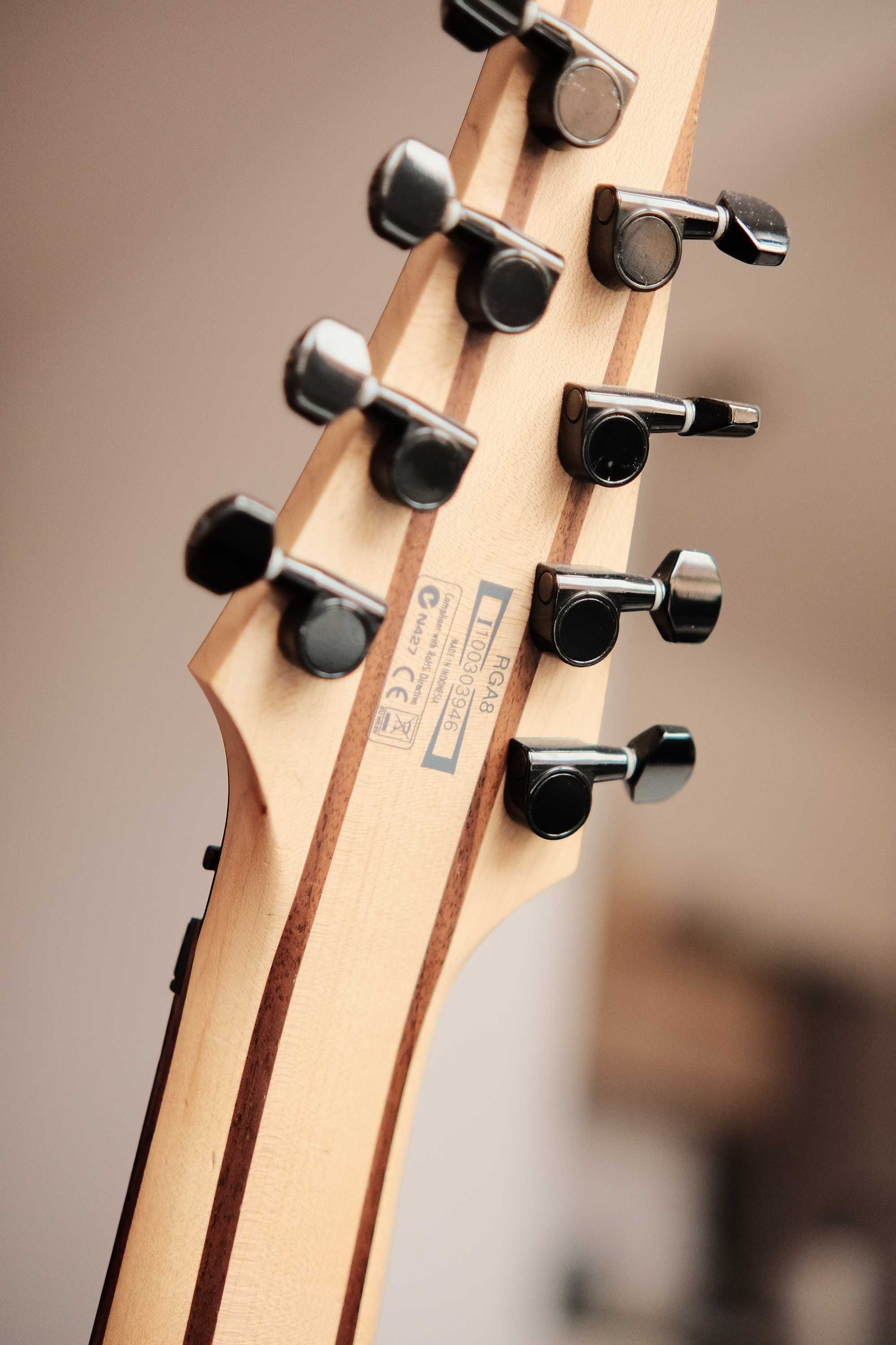 Ibanez RGA8 Bare Knuckle Aftermath set /wymienie na headlessa 8/
