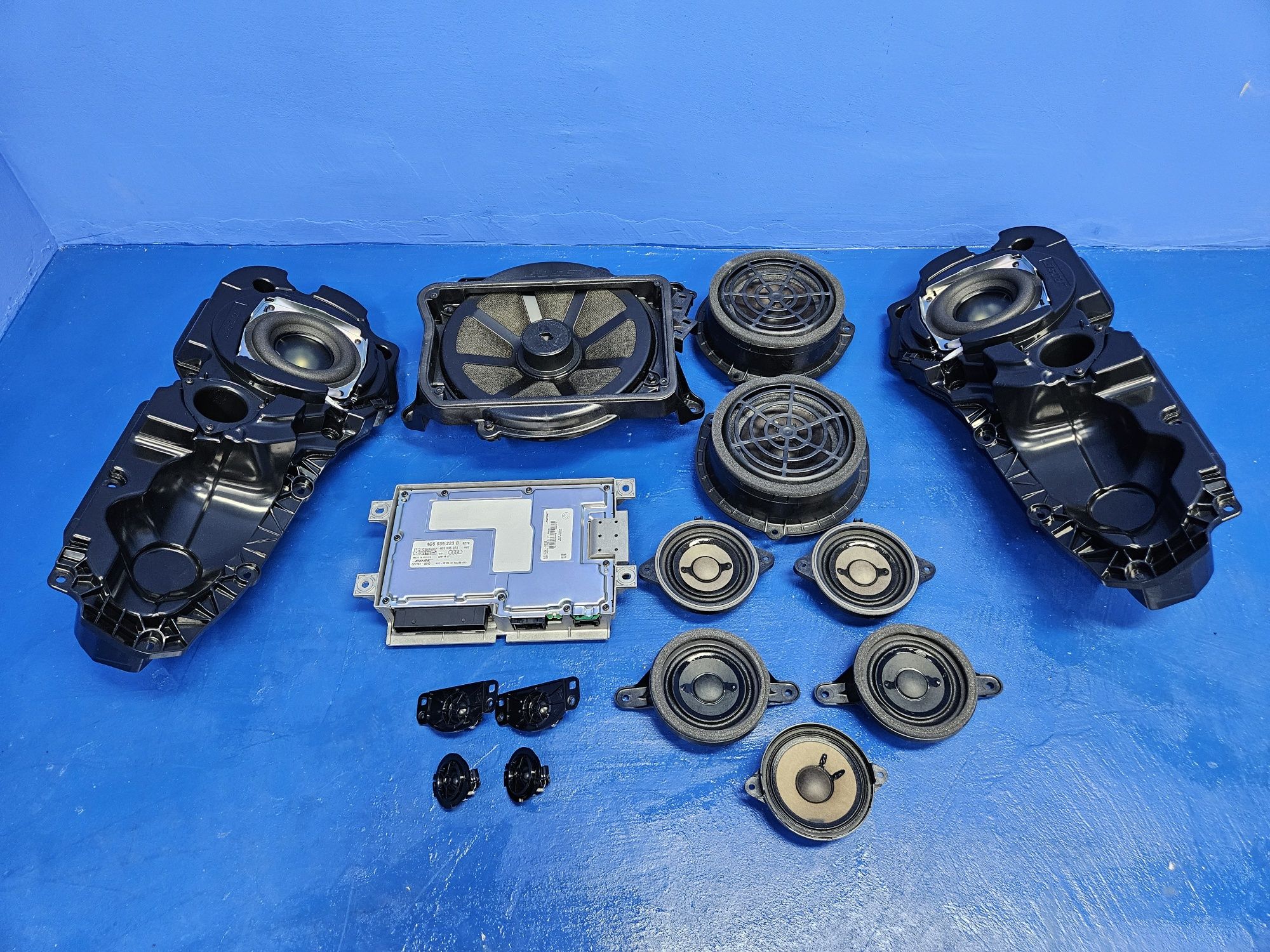 ZESTAW 14 głośników BOSE wzmacniacz AUDI A6 C7 komplet subwoofer
