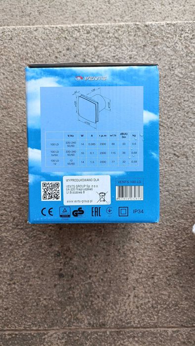 Wentylator VENTS 100 LD