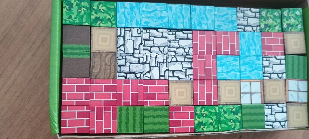 Klocki magnetyczne typu Minecraft 100 szt, idealne nowe