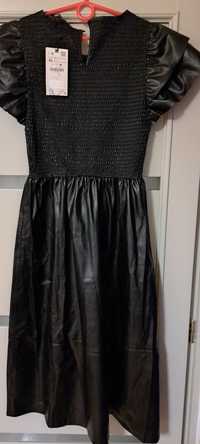 Платье из эко-кожи, размер европ. 42, укр. 48, Zara 42
