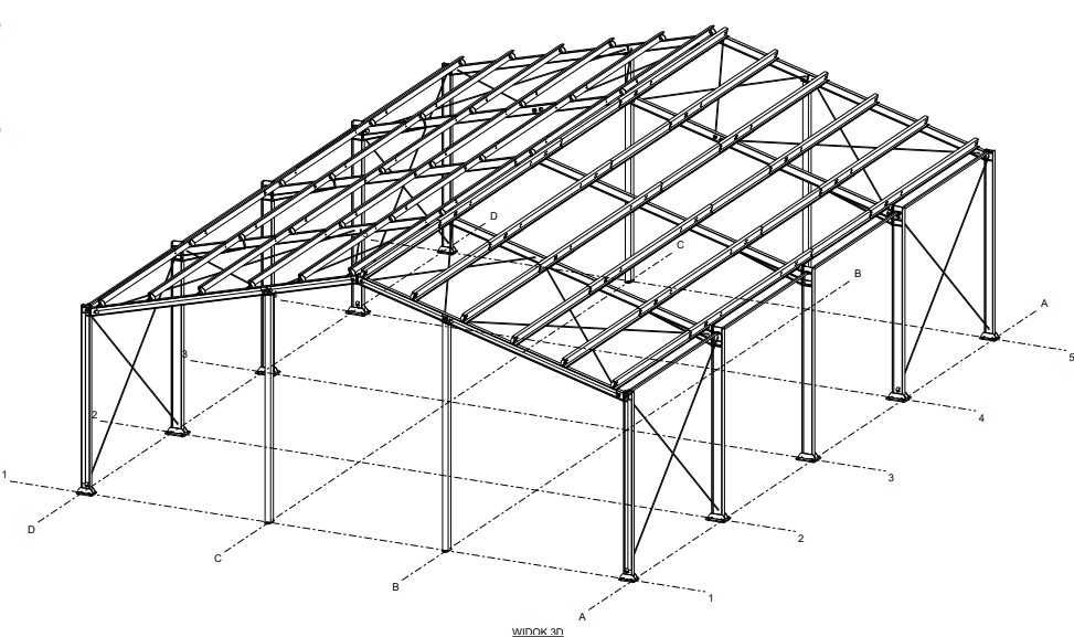 12x16 modułowa konstrukcja hali magazyn garaż obora wiata budynek