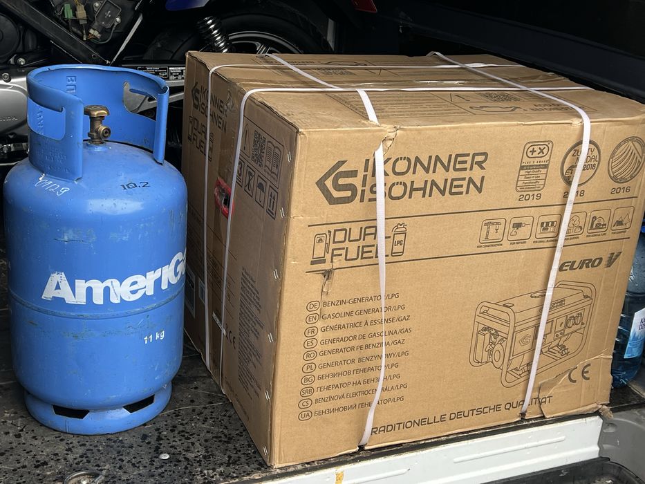 генератор газобензиновий 8кВт Konner&Sohnen KS 10000E G: