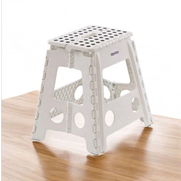 Nowy biały składany schodek stopień