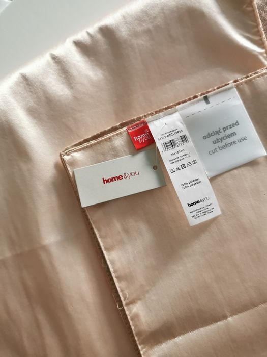 Bieżnik na stół Home&You pudrowy róż, beżowy