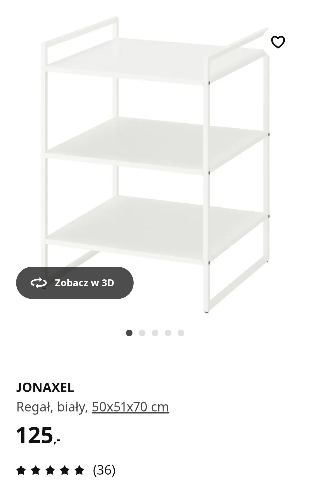 IKEA  Regał 50x51x70 stolik nocny. NOWY.