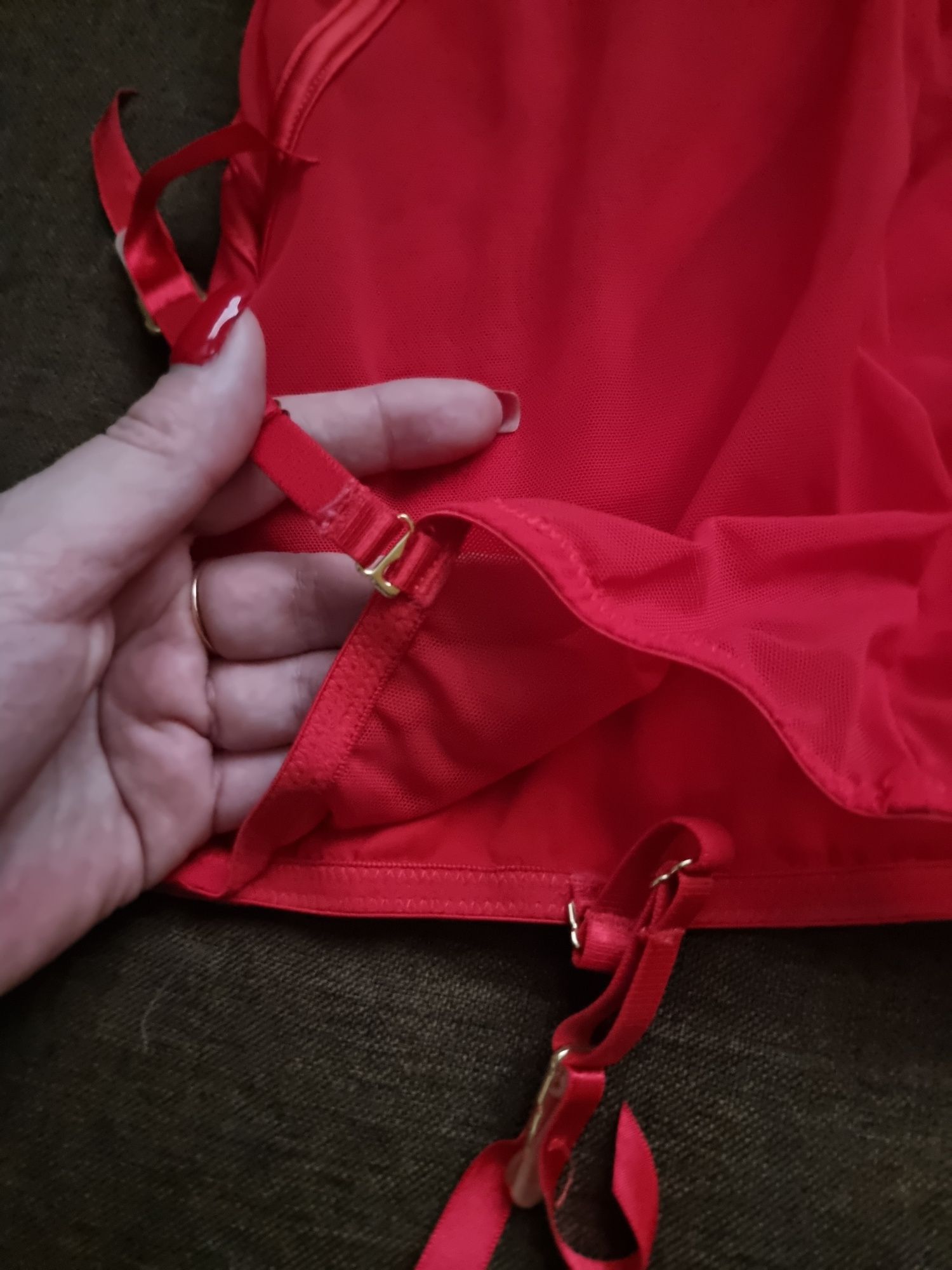 Корсет червоний 75B push up