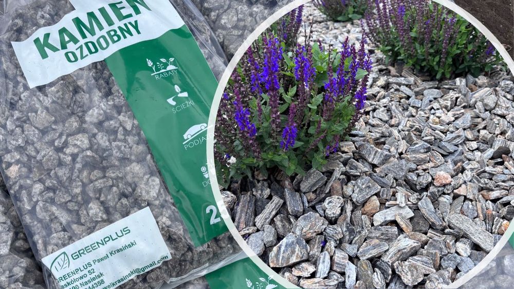 Kamień ogrodowy łupek drzewiasty kora kamienna gnejsowa op. 25kg