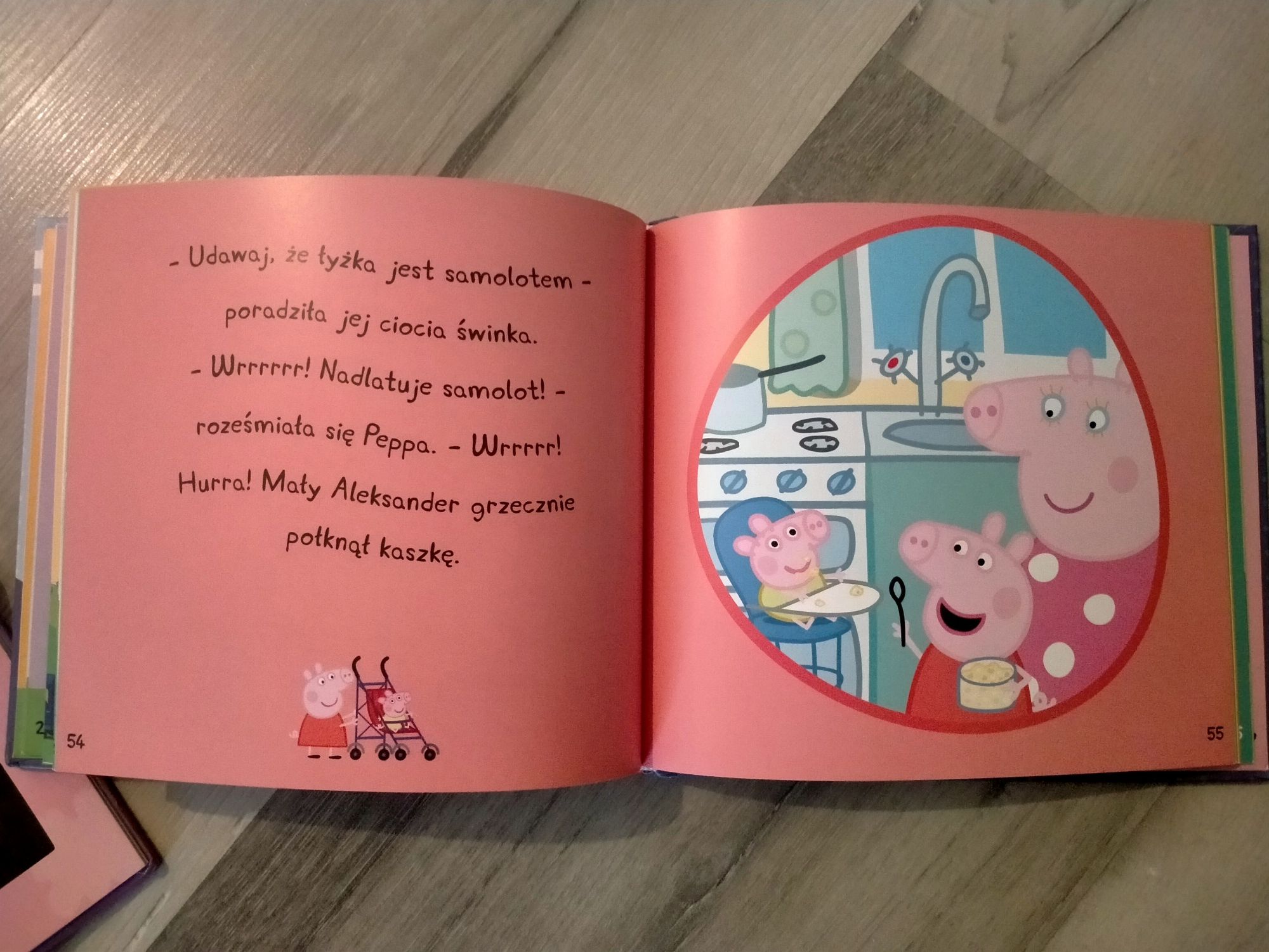 Książki dla dzieci z serii świnka Peppa magiczne podświetlane obrazki