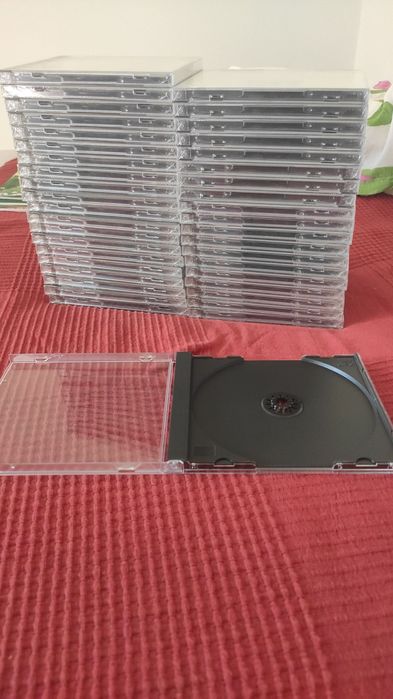 Caixas novas de CD musica ou CD-ROM para substituição das antigas