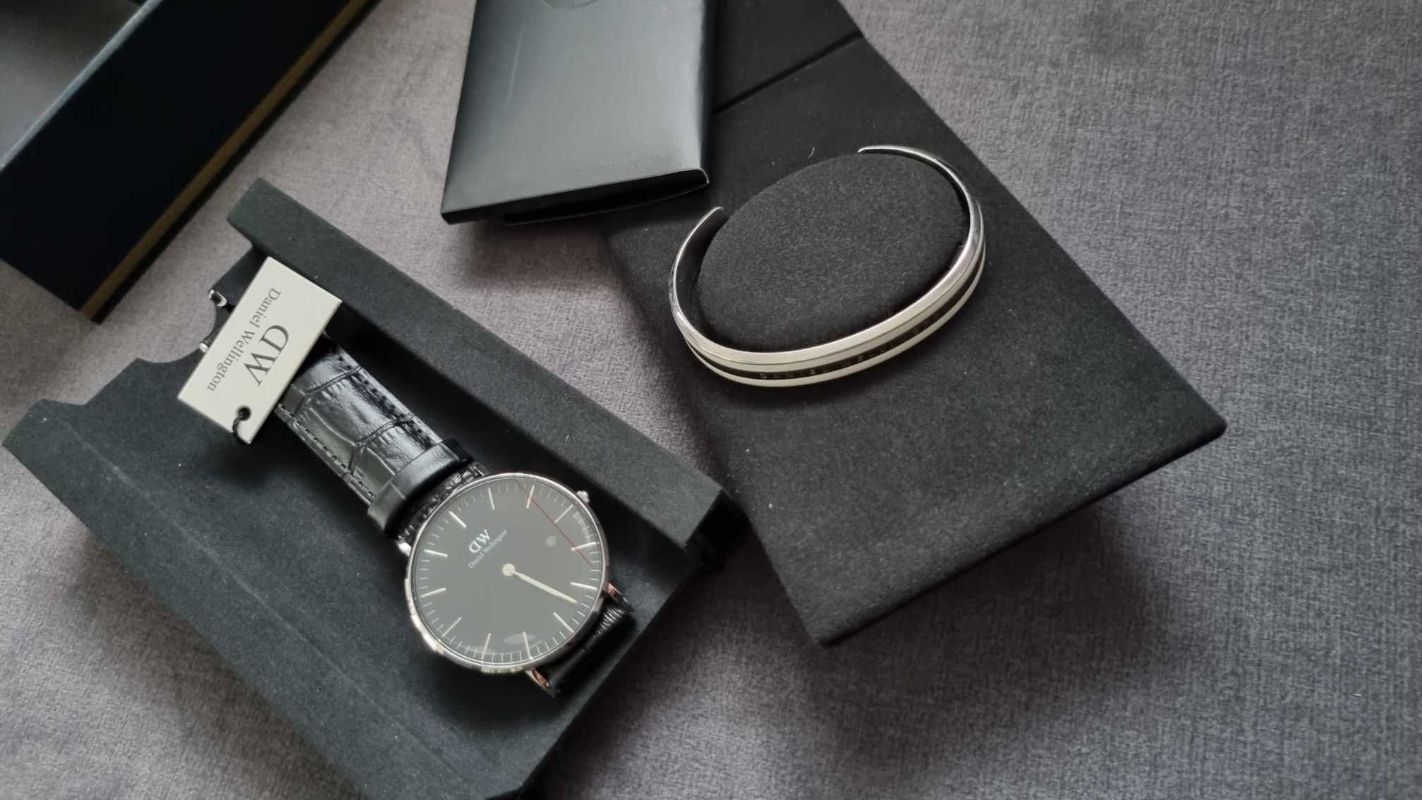 Zegarek Daniel Wellington Bransoletka Nowy Czarny 36mm