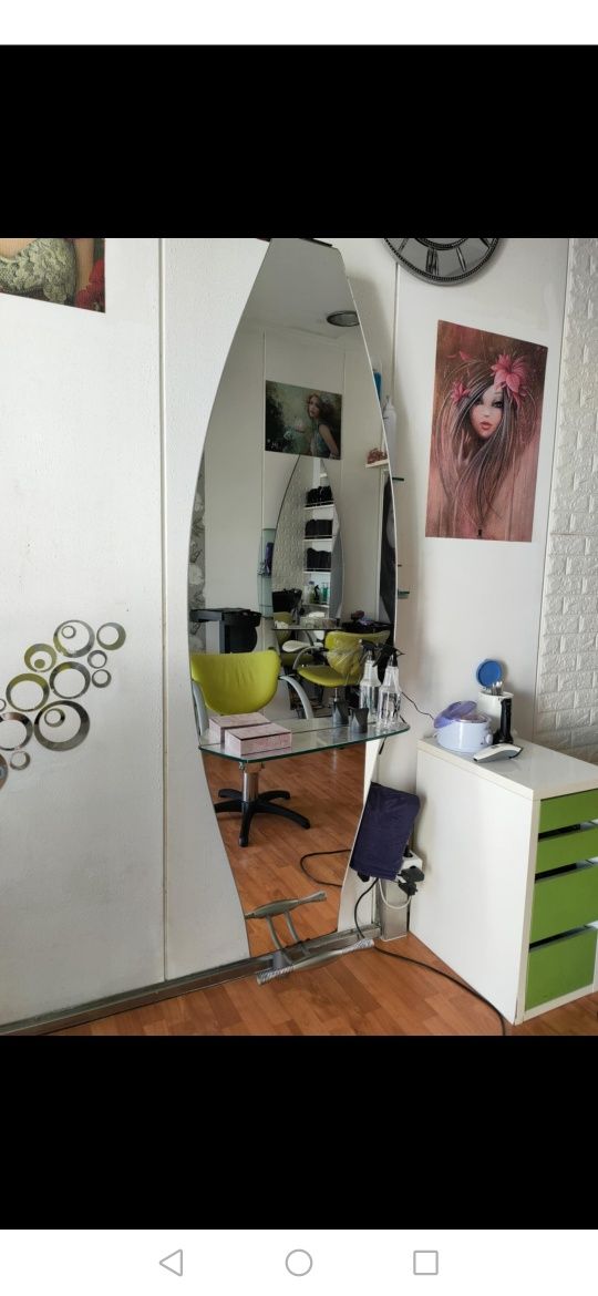 2 bancadas de cabeleireiro usadas