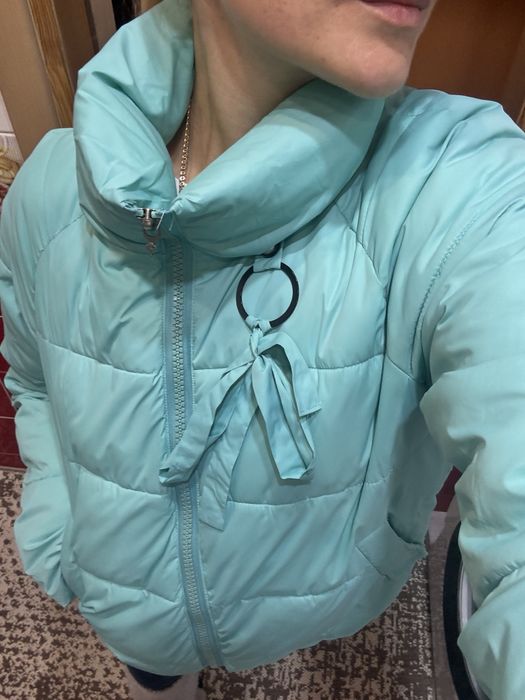 Пуховик осінній жіночий оверсайз
