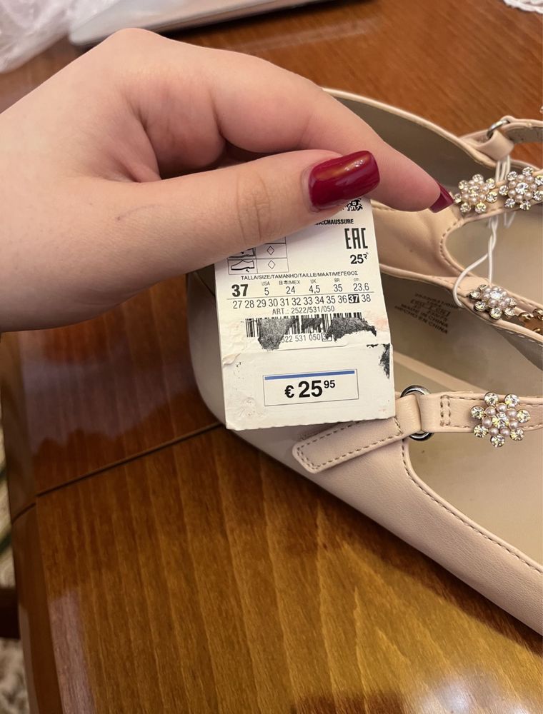 Zara туфельки для дівчинки