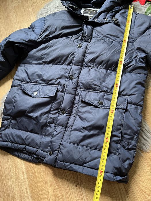 Kurtka puffer Quiksilver granatowa puchowa M markowa
